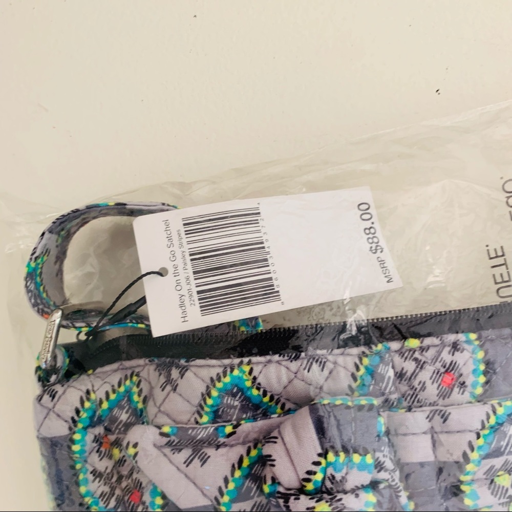 Vera Bradley Paisley Stripes Hadley On-the-Go Crossbody Bag - Picture 5 of 9